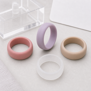 Funda Protectora de Silicona para Anillo Inteligente Oura Ring 5/4 Galaxy Ring RingConn Ultrahuman, Color Rosa Pastel y Morado, Set de Regalo para Ella - Product Image 4