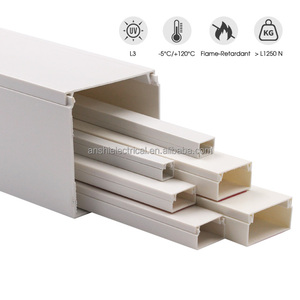 Goulotte de câble <span class=keywords><strong>en</strong></span> <span class=keywords><strong>plastique</strong></span> d'usine avec ruban adhésif Goulotte de conduit de fil électrique <span class=keywords><strong>en</strong></span> PVC Goulotte de câble <span class=keywords><strong>en</strong></span> PVC avec autocollant - Product Image 4