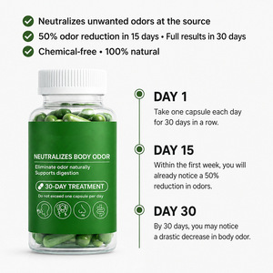 Capsules de Chlorophylle Naturelle pour l'Élimination de la Mauvaise Haleine et des Odeurs Corporelles - Complément Alimentaire à la Persil et à la Menthe pour le Soutien Digestif - Cure de 30 Jours - Product Image 2
