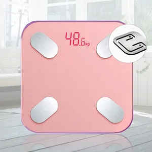 Hochwertige Gewichtsskala intelligenter Körperfettauswert Skala 180 kg Normal rosa intelligente Körperfettauswert
