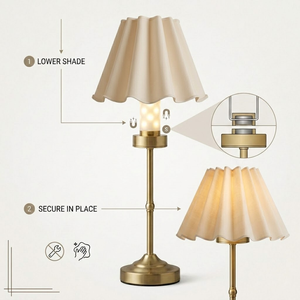 <span class=keywords><strong>Abat</strong></span>-<span class=keywords><strong>jour</strong></span> personnalisé E27, lampe LED à intensité variable, décoration pour la maison et l'hôtel, lampe de nuit rechargeable, lampe de table pour mariage et événements - Product Image 4