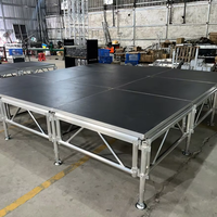 Plateforme de scène antidérapante en alliage d'aluminium pour éclairages de scène, structures de scène, concerts, tournées, festivals, installation rapide
