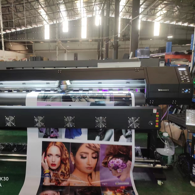 Just 1120 USD 1800MM Water-Based UV Inkjet Printer XP600 I3200 I1600 Single-Head Automatic Roll-to-Roll Hanson Board