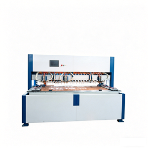 Machine de soudage CNC pour portes en verre à 28 têtes avec système servo pneumatique, adaptée aux châssis et aux meubles en acier. - Product Image 1
