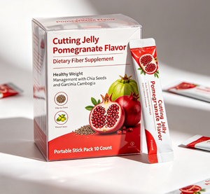 Suplemento de Fibra Dietética con Sabor a Granada, para un Control de Peso Saludable, con Semillas de Chía y Garcinia Cambogia Portab - Product Image 1