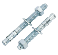 Ancre à coin en acier au carbone de haute qualité, grade 4.8, M6 M8 M10 M12*120 M16, boulon d'expansion à coin en acier zingué