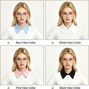 Cuello Falso Desmontable Personalizado, Cuello de Blusa Falso, <span class=keywords><strong>Cuellos</strong></span> de Camisa <span class=keywords><strong>Falsos</strong></span> <span class=keywords><strong>para</strong></span> Mujeres y Niñas, Atuendos Diarios, Graduación - Product Image 6