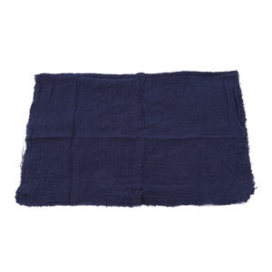 Serviettes de table en coton et lin faites à la main, brodées en blanc, cadre de table durable, absorbant doux et moderne pour les mariages et autres occasions - Product Image 2