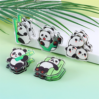 Clips de Plástico Acrílico PP a Bajo Precio, Clips Bonitos para Archivar, Clips de Plástico Acrílico Personalizados con Dibujos Animados, Clips de Papel Acrílico PP para Estudiantes