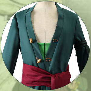 Disfraz de Cosplay para Hombre Adulto, <span class=keywords><strong>Kimono</strong></span> de Anime, Túnica de Zoro, Uniforme, Atuendo de Halloween <span class=keywords><strong>con</strong></span> Pendientes para Comic <span class=keywords><strong>Con</strong></span> - Product Image 2