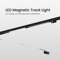 Spot LED linéaire DC48V pour plafond, encastré ou suspendu, avec rail magnétique 11MM, système d'éclairage sur rail magnétique
