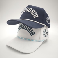 Gorra de Golf Oxford de 5 Paneles con Logotipo Bordado Personalizado, MOQ Bajo, OEM, Perforada con Láser, Transpirable, de Secado Rápido, Deportiva