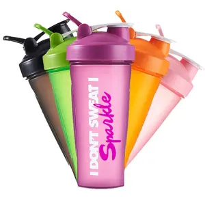 Bottiglia shaker per granata da 600ml di buona qualità bottiglia d'acqua speciale sublimazione agitatore per ghiaccio proteico all'ingrosso logo bottiglia shaker da 36 once