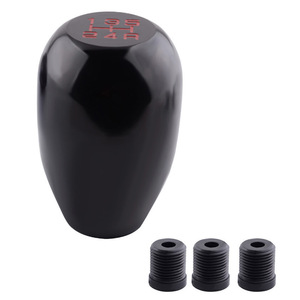 Poignée de levier de vitesses en alliage d'aluminium Auso-Racing, 5 vitesses, boîte de vitesses manuelle, rouge, bleu, noir, argent - Product Image 2
