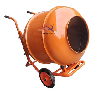 Mezcladora de Eje Rotatorio, Mezcladora de Cemento y Concreto Eléctrica Pequeña y Portátil para Obras de Construcción - Product Image 4