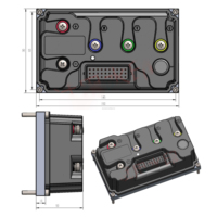Controlador de Motor CC sin Escobillas Ajustable Elyx ELYX-12-80 48-72V 260A 4000W IP67 de Aleación de Aluminio de Accionamiento Directo para Bicicleta Eléctrica