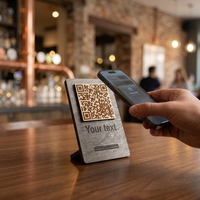 Support de menu NFC en bois