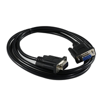 Cable de Extensión DB9 Macho a Hembra de PVC, Cable Recto Serial RS232 de 9 Pines, Conductor de Cobre Puro para Comunicación de Datos de Computadora