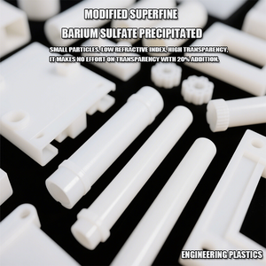 كبريتات الباريوم المعدلة فائقة النعومة من الدرجة الصناعية بنسبة نقاء 98٪ من مصنع صيني للتطبيقات في الطلاء والمطاط - Product Image 3
