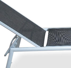 แปรงอลูมิเนียมปรับลานเฟอร์นิเจอร์พัดลมอากาศชายหาดเลานจ์เก้าอี้พักผ่อนกลางแจ้งเก้าอี้อาบแดด - Product Image 3