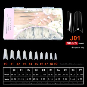 Siêu mỏng trong suốt mờ móng tay lời khuyên liền mạch đầy đủ một nửa Bìa pháp dài ngón tay ngắn móng chân mặc không có Nộp đơn yêu cầu - Product Image 2