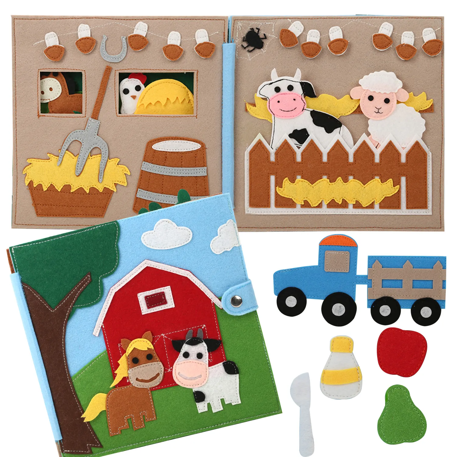 खेत कहानी की किताब शैक्षिक बच्चे यात्रा खिलौने शांत महसूस किया के लिए पुस्तक व्यस्त पुस्तक बच्चों toddlers के