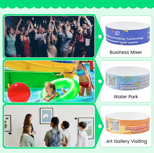 Pulseras de Tyvek Impermeables para Eventos Empresariales, Parques Acuáticos y Galerías de Arte - Product Image 3