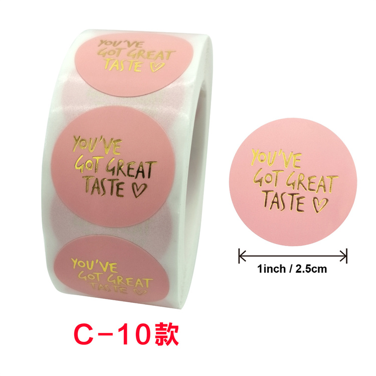 Best Quality Promotional Custom Adhesive Paper Label Stickers Food Kraft Paper Labels Thank You Stickers Free Artwork Services