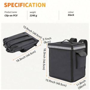 Travel Insulate Picnic Ice <b>Cooler</b> <b>Backpack</b> Catering Bag Thermal Pizza Food Delivery <b>Backpack</b> - Product Image 3