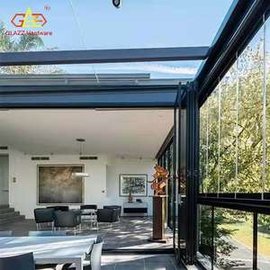 Fenêtre de balcon fenêtre coulissante en verre sans cadre fenêtre pliante en verre simple fenêtre pliante en verre sans cadre - Product Image 3