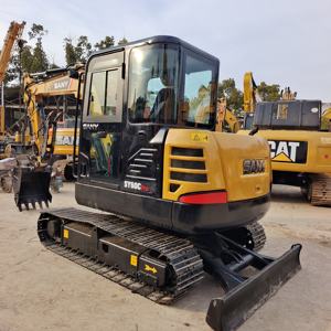 Excavatrice SANY SY60 d'occasion, mini-excavatrice SANY de 6 tonnes, haute qualité, prix bas, excavatrice d'occasion SANY SY60 - Product Image 1