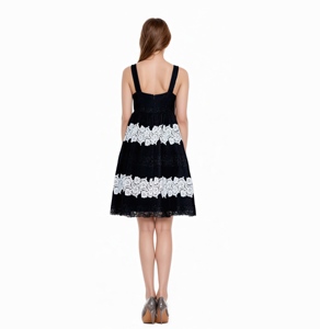 <span class=keywords><strong>Abito</strong></span> lungo estivo elegante da donna, senza spalline, senza maniche, tinta unita, lavabile, nero, a trapezio, <span class=keywords><strong>in</strong></span> <span class=keywords><strong>maglia</strong></span> 100% poliestere - Product Image 3
