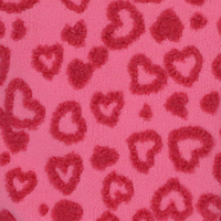 Panier de rangement en tissu peluche rose avec poignées, motif cœur rouge rose, pliable, écologique, organisateur mignon pour chambre et crèche