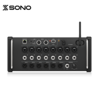 Console de mixage numérique XR16 16 canaux avec Bluetooth/USB, construction en plastique et métal, utilisation en studio et DJ, enregistrement multi-pistes