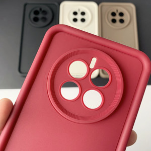 Chất Lượng Cao Màu Sắc Tinh Khiết Silicone Trường Hợp Điện Thoại Đối Với Huawei Mate 60 Pro Mềm TPU Điện Thoại Di Động Bìa Đối Với iPhone 15 Chống Sốc Cover Quay Lại - Product Image 3