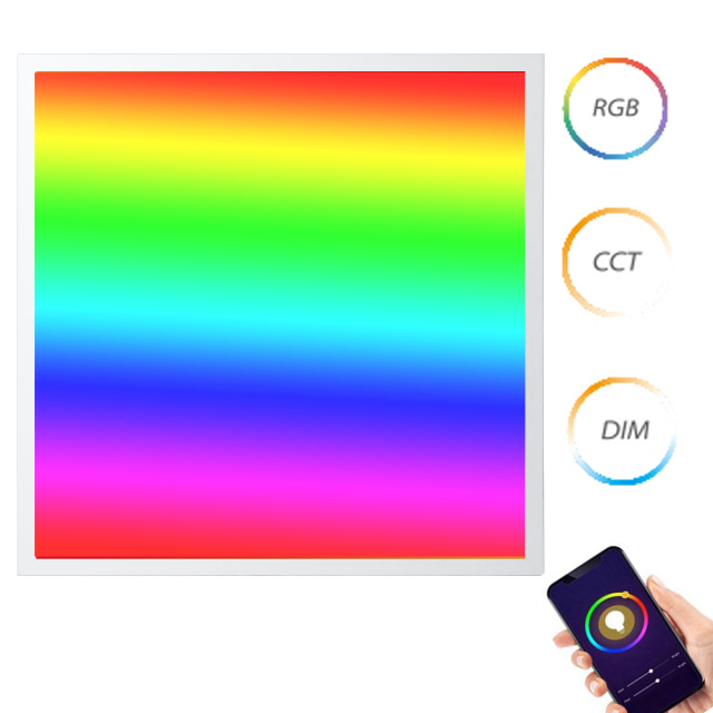 30x60 30x120 60x120 DMX Zigbee Remote Control Dimmable Square RGBCCT Smart Led Ceiling 60x60 CM RGB RGBW RGBCW Panel Light