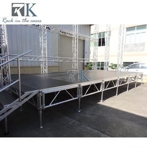 Modular <b>Platform</b> <b>Stage</b> for Booths Aluminum <b>Stage</b> Truss for Exhibits - Product Image 1