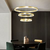 Suspension minimaliste, lampe de plafond suspendue à intensité variable avec mémoire de position pour chambre et salon