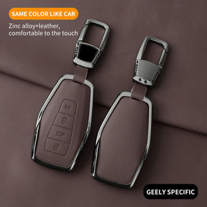 เคสใส่กุญแจรถยนต์หนังสังกะสีอัลลอยใหม่สำหรับ Geely EMGRAND X7 EX7 coolray Atlas Boyue NL3 GT GC9 Borui - Product Image 3