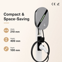 Brezilya Güneydoğu Asya 7kW 32A Tip 2 EV Şarj Cihazı Akıllı WiFi NFC Ev Tipi Duvar Şarj İstasyonu BYD Dolphin Seal Atto 3 7kW EVSE için
