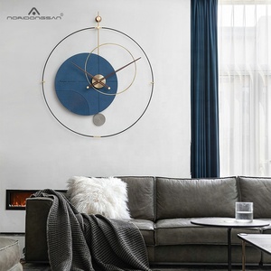 Sannidongsan — <span class=keywords><strong>horloge</strong></span> murale ronde en métal, jouet de bonne qualité, en forme de cercle, écologiques, avec pendule, décoration de maison - Product Image 4