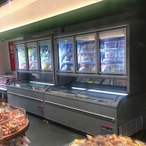 ตู้แช่แข็งแบบตั้งตรง SDERE รุ่น Combinet Island Cabinet สำหรับซุปเปอร์มาร์เก็ต ประตูบานเลื่อนกระจก ระบบละลายน้ำแข็งอัตโนมัติ อุณหภูมิเดียว - Product Image 1