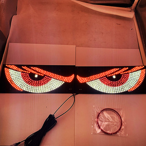 Faites-vous remarquer avec un écran Winking Devil Eyes de taille XL pour votre voiture-Amusant et accrocheur - Product Image 6