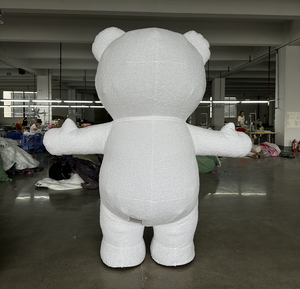 Costume de mascotte gonflable géant de haute qualité pour cosplay, <span class=keywords><strong>ours</strong></span> blanc et brun, 2m, 2.6m, 3m, costume de dessin animé gonflable <span class=keywords><strong>pas</strong></span> <span class=keywords><strong>cher</strong></span> - Product Image 4