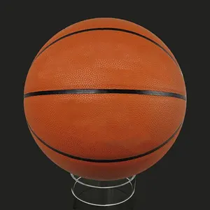 Vendita all'ingrosso pallavolo del basamento della sfera-Glamdisplay Clear Circle tubo per Display a sfera in acrilico, pallacanestro in acrilico calcio pallavolo calcio Softball Display Stand riser