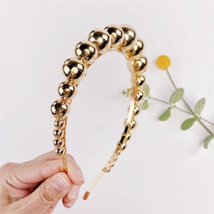Bán buôn thời trang kim loại Headband cô gái hợp kim Đảng lễ hội tóc phụ kiện hairband mạ Vàng Headband - Product Image 2