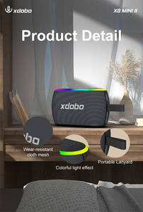 Xdobo X8 Mini Ii BT 5.3 Không Thấm Nước IPX5 30W RGB Mini Bocina Đảng Vải Di Động Ngoài Trời BT Không Dây Bluetooth Loa - Product Image 2