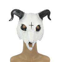 Halloween cosplay mascarade carnaval accessoires de fête masque de crâne en os de mouton 3D