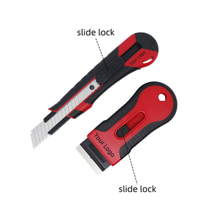 Retail-Ready Utility <b>Knife</b> and <b>Scraper</b> Set Soft-Grip Handles , Designed for Supermarket Tool Aisles and Private Label Program - Product Image 2