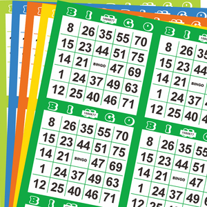 Cartes de bingo en vrac jeu de bingo personnalisable impression 9 pages une feuille salle de bingo populaire vente chaude - Product Image 3